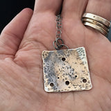 Little Windows Large Square Sterling necklace